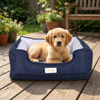 Luxury Dog Car Bed for SUV, Large Dogs Travel Bed with Non-Slip Base
