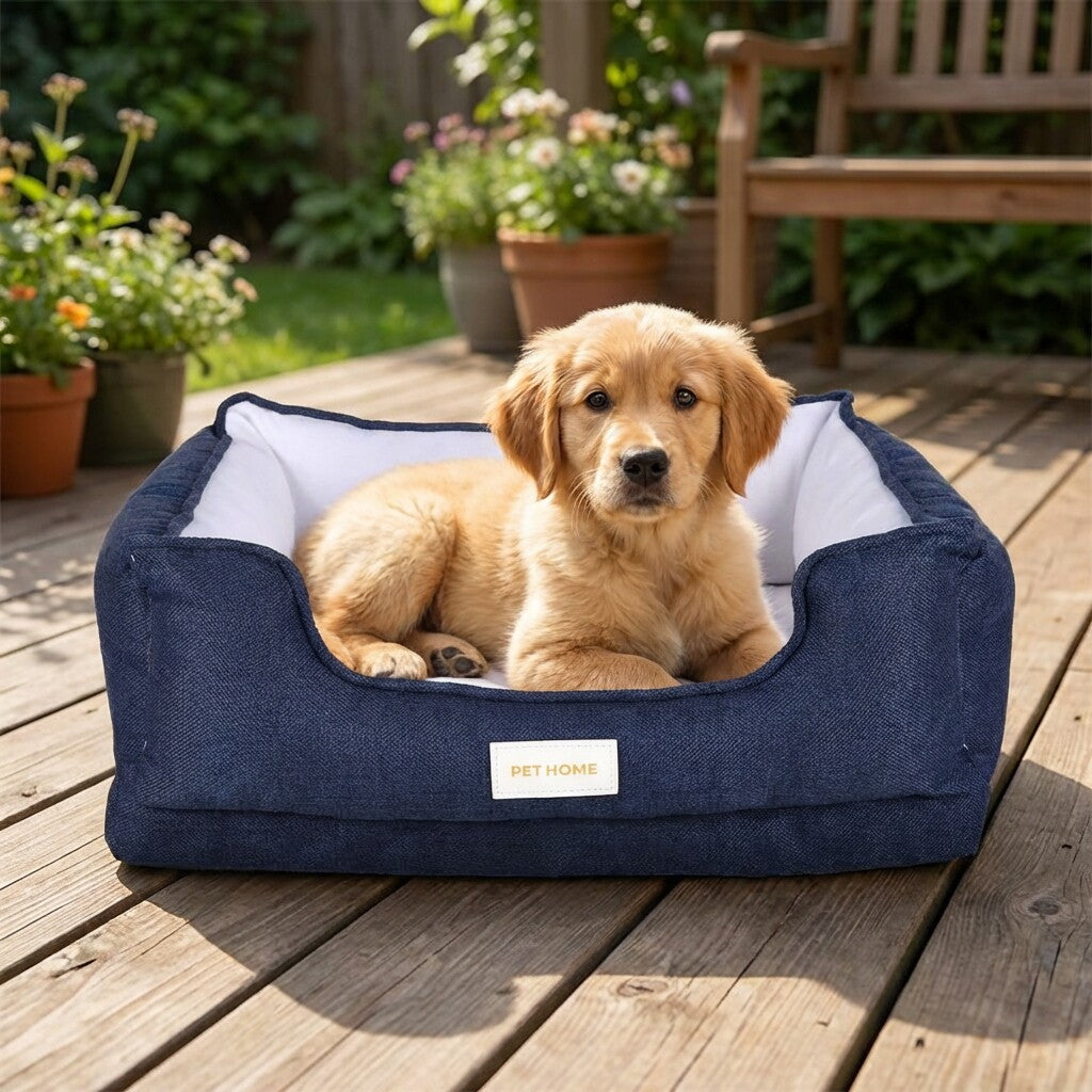 Luxury Dog Car Bed for SUV, Large Dogs Travel Bed with Non-Slip Base