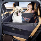 SUV Dog Car Bed with Travel Barrier, Waterproof Back Seat Protector for Large Dogs