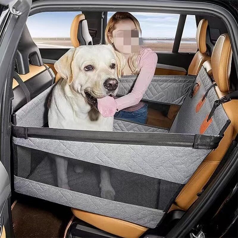 SUV Dog Car Bed with Travel Barrier, Waterproof Back Seat Protector for Large Dogs