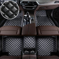 Wagroad Custom-Fit Diamond Leather Car Floor Mats – All-Weather Waterproof