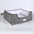 Luxury Dog Car Bed for SUV, Large Dogs Travel Bed with Non-Slip Base