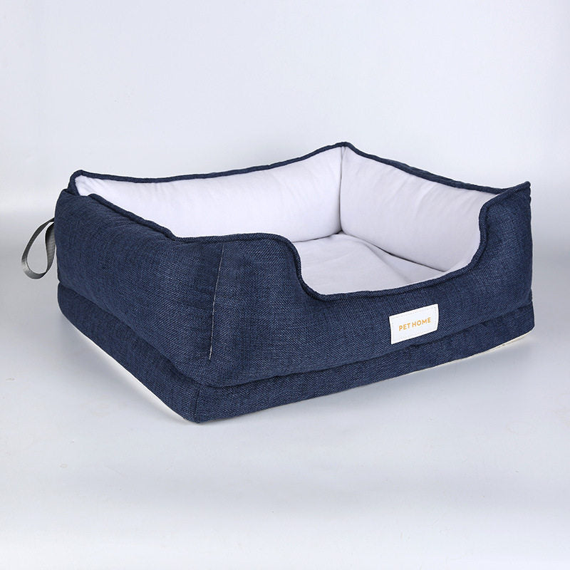 Luxury Dog Car Bed for SUV, Large Dogs Travel Bed with Non-Slip Base