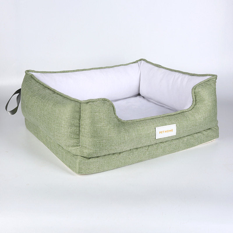 Luxury Dog Car Bed for SUV, Large Dogs Travel Bed with Non-Slip Base