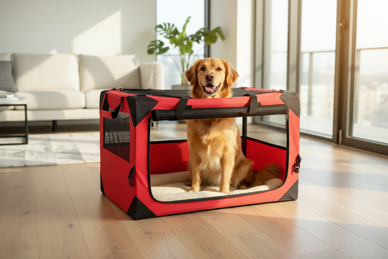 Collapsible Dog Crate Hero Banner